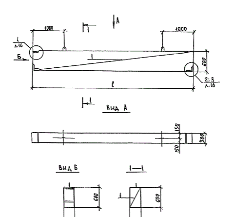 Балки серия 1.125 КЛ-3