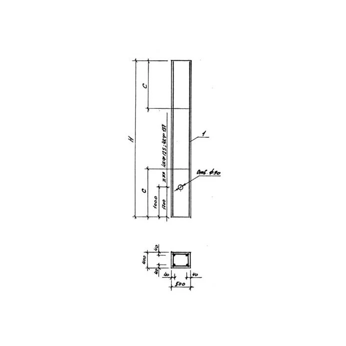 Колонна фахверковая 3Кф 97-1